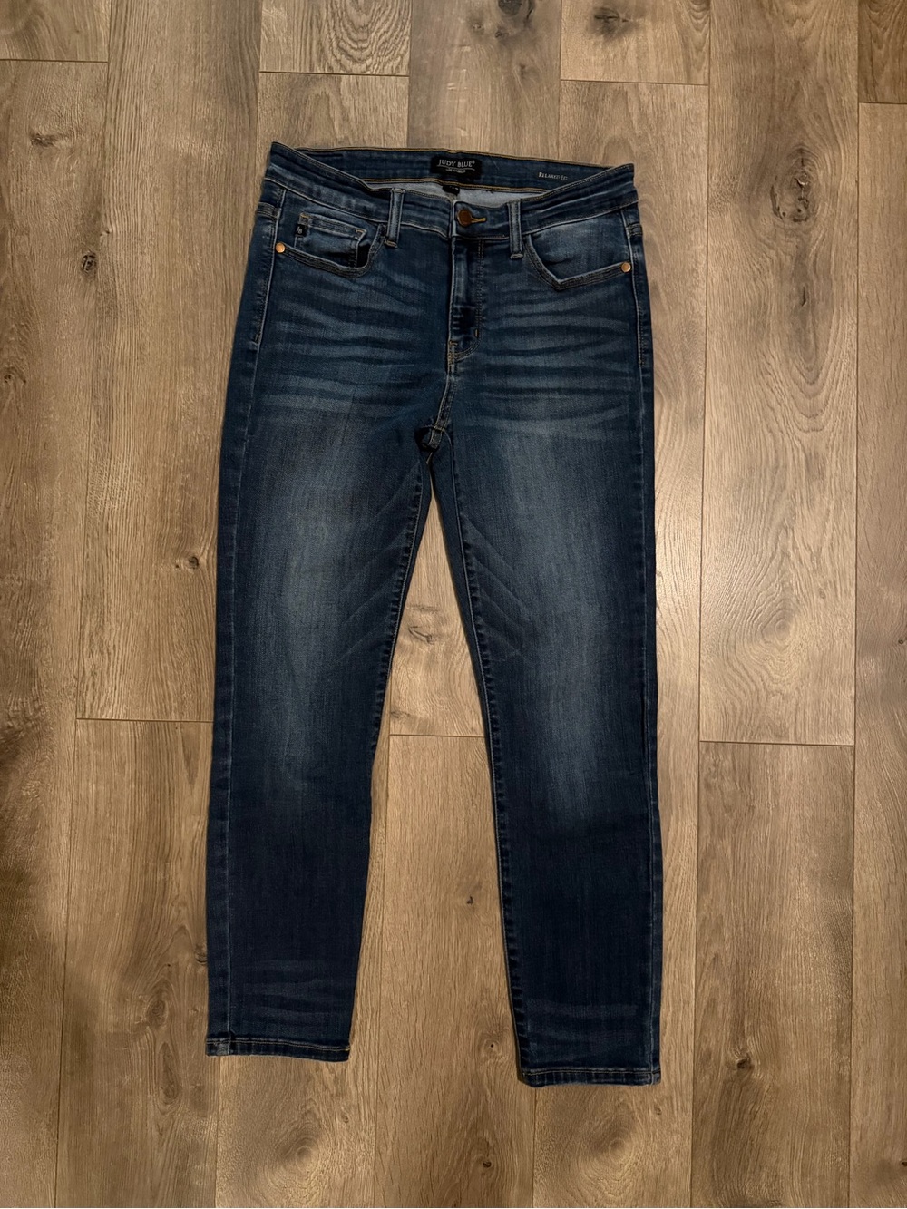 Judy Blue Relaxed Fit Skinny Jeans Womens Size 11/30 Medium Wash Stretch Denim